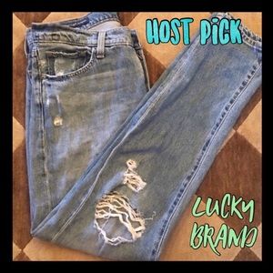 🍀Lucky Brand🍀distressed denim  jeans
